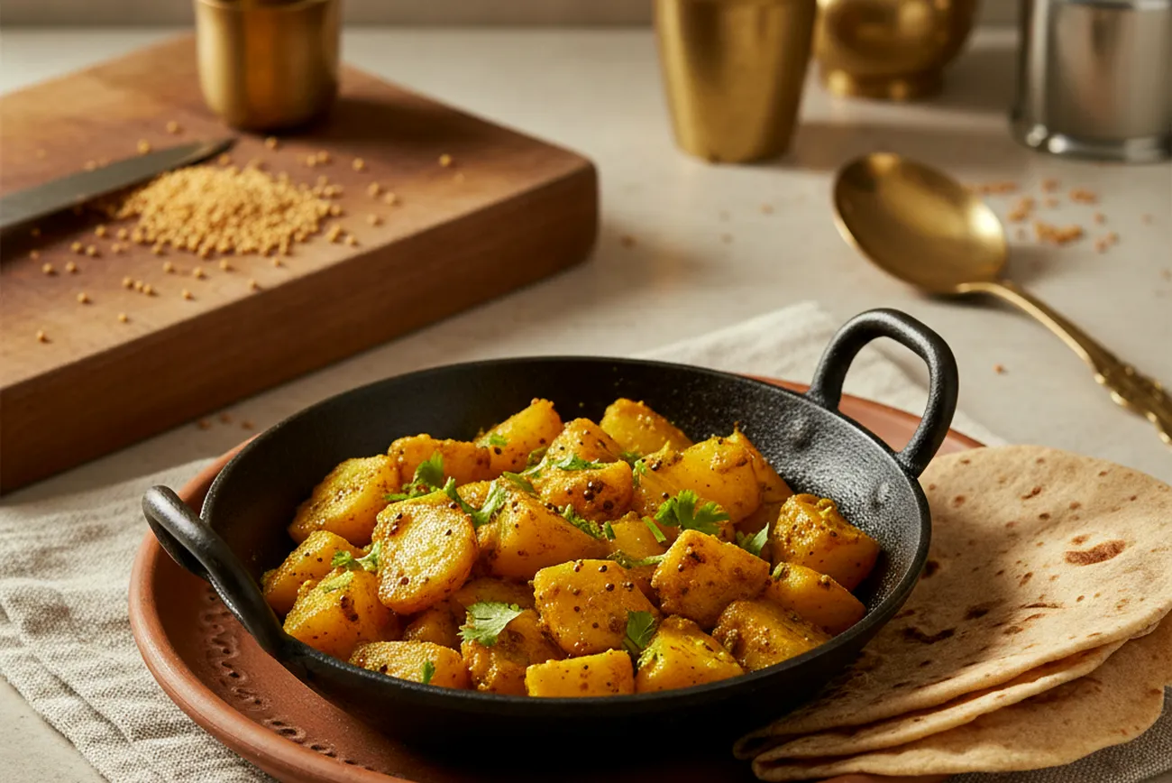 Aloo Sabzi in Mustard Oil